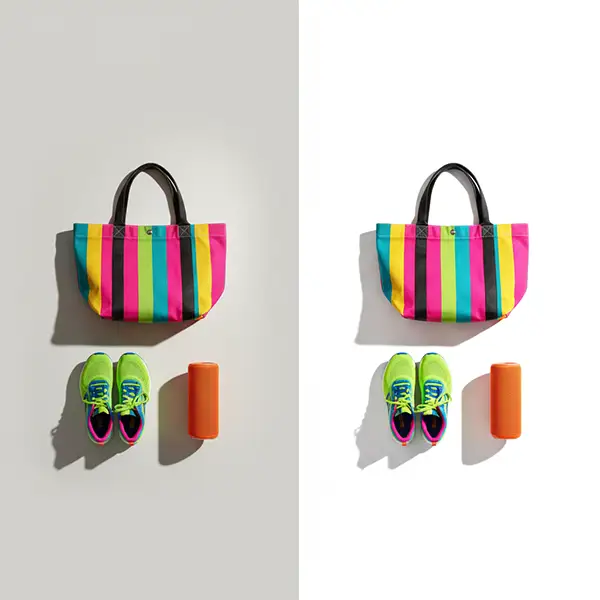 Product image enhanced with realistic Photoshop shadow for ecommerce visual appeal
