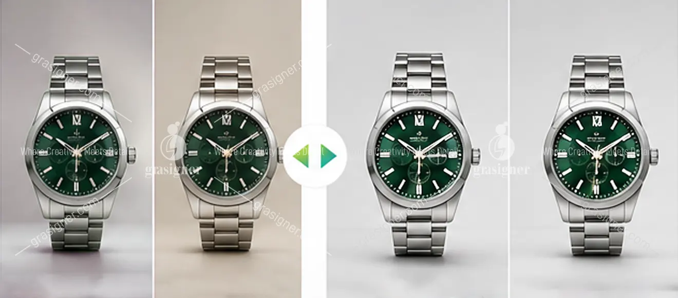 Color Correction Services working sample at Grasigner 